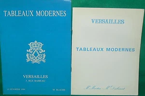 2 catalogues vente enchères VERSAILLES Tableaux modernes 1984 et 1989 - Imagen 1 de 2