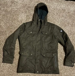 MINT KUHL Kollusion Fleece Lined Jacket Coat Men Sz S Turkish Brown - Picture 1 of 4