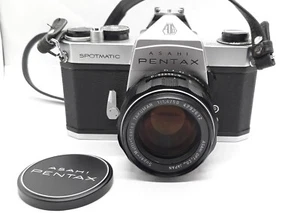 Asahi PENTAX Spotmatic SP With Takamura 50mm f/1.4 Lens From JAPAN - Picture 1 of 10