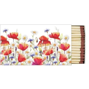 Streichholzschachtel POPPIES AND CORNFLOWERS | Mohn 45 Streichhölzer Ambiente - Bild 1 von 1