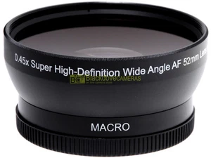 Aggiuntivo grandangolare 0,45x MACRO innesto 52mm. wide angle closeup adapter - Imagen 1 de 1