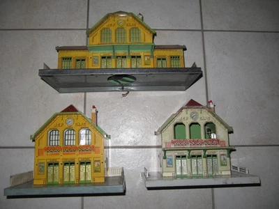 A VENDRE 3 GARES   JEP ECHELLE 0 NO HORNBY CR MARKLIN BING - Photo 1/4