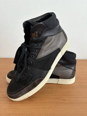 SALVATORE FERRAGAMO 多色高帮运动鞋 男式 尺码 10 EE — 第 1/4 张图片