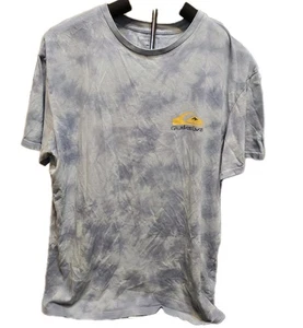 Camiseta Para Hombre Quicksilver Surf Tie Dye Azul Grande Algodón Muy Suave Snowboard - Imagen 1 de 11