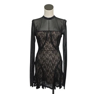 Alexander Wang Black Lace Paneled Short Cocktail Party Dress Size 4 MSRP $995 - Picture 1 of 9