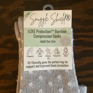 Snuggle Shield Bamboo Compression Socks Adult OSFM - Picture 1 of 2