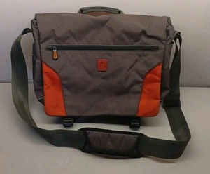 Tumi T-Tech grau/orange Nylon Messenger Crossbody Laptoptasche Aktentasche - Bild 1 von 21
