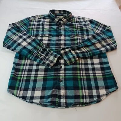 Camisa Aeropostale Calidad Original Multicolor Franela Abotonada a Cuadros Para Hombre Talla L Foto 1 de 4