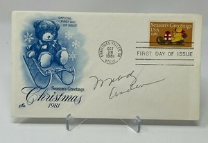 Melody Anderson Signed First Day Cover JSA COA