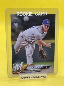 2018 TOPPS SERIES 1 - BRANDON WOODRUFF / Milwaukee Brewers TRUE ROOKIE / RC #179 - Bild 1 von 3