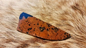 DRAGONSKIN Obsidian Flint Knapped Primitive Enthäutungsmesser Preform Klinge Rohling - Bild 1 von 4