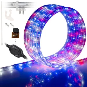 USA LED Outdoor Waterproof Rope Light, Exterior Lighting, 10' 25' 50' 100'ft - Picture 1 of 9