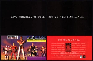 TEKKEN__Original 1995 Print AD / Game Promo__NAMCO / Playstation Werbung - Bild 1 von 3