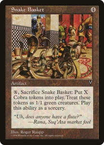 Snake Basket X (4) Visions MTG - EX/NM - R155 - 4RCards - Picture 1 of 1