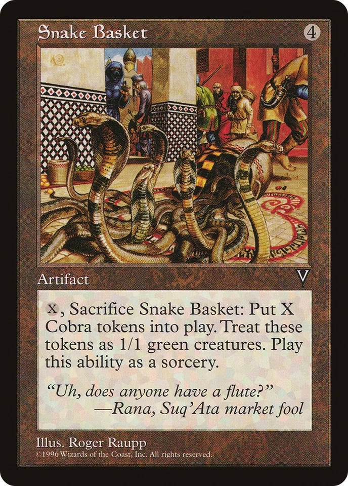 Snake Basket X (4) Visions MTG - EX/NM - R155 - 4RCards - Image 1 of 1