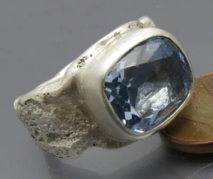 REIF-DESIGN - ANTIK STYLE RING TOPAS - AUS EIGENER GOLDSCHMIEDE - 999 FEINSILBER - Bild 1 von 7