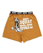 Lazy One Funny Boxers, Novelty Boxer Shorts, Humorous Underwear, gag gifts for M