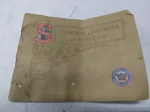 Catálogo de máquinas de coser Singer Manufacturing Co. 1908 formulario 899 Wheeler & Wilson - Imagen 1 de 18