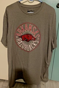 Arkansas Razorbacks Est 1871 IMAGE ONE Grey/ Red Men's XL T-Shirt - Picture 1 of 5