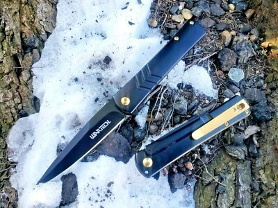 Slim Design Spring Assisted Pocket Knife Tip Up Deep Carry 3CR13 EDC 4.4 oz.  - Image 1 of 4