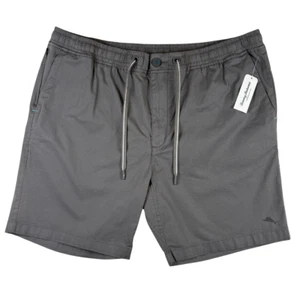 NWT Tommy Bahama Men's Oceanside Poplin Pull-On 8" Cotton Stretch Gray Shorts XL - Imagen 1 de 15