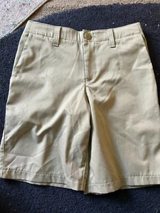 2 Pair Boys Under Armour Khaki Tan Dress Shorts 12 - Picture 1 of 1