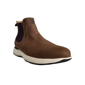 Johnston & Murphy Felder Chelsea Boot in Brown Men's Size 9 - Picture 1 of 8
