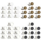 10 Sets Metal Button Pins No Sew and No Tools Instant Removable for Jeans Pants