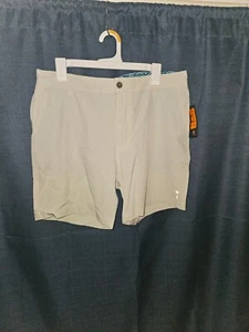 Herren Margaritaville Shorts 32 Taille 7" Schrittlänge Silber Birke/Hellbraun UPF 30, schnell trocknend - Bild 1 von 2