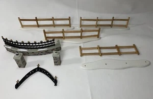 Dept 56 Stone Wall Christmas Village Accessory + Split Rail Fence *PLEASE READ* - Picture 1 of 14