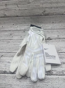 Nike Alpha Huarache Edge Batting Gloves Unisex Adult Size Large White Grey - Picture 1 of 2