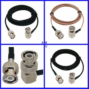 BNC Male RA/ST Ultrasonic RF Coaxial Cable NDT TOFD Flaw Detector Accelerometer - Picture 1 of 4