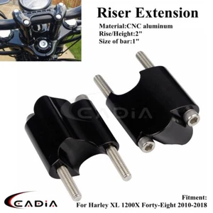 2'' Riser Extension 1'' Bar Kit For Harley Sportster Forty-Eight XL1200X 2010-18 - Picture 1 of 9