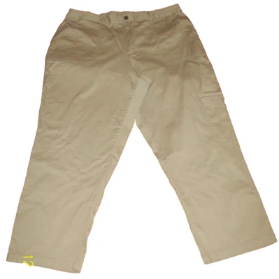 Pantalones de mujer White Stag talla 20W beige cómodo cargo cintura elástica entrepierna 28 Foto 1 de 4
