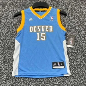 Denver Nuggets Anthony #15 Jersey Shirt Boys Medium 5-6 Adidas NBA V-Neck New M - Picture 1 of 7