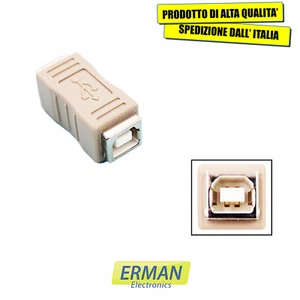 ADATTATORE USB TIPO B FEMMINA - B FEMMINA - Foto 1 di 1