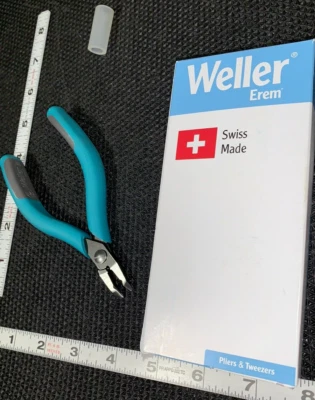 Cortadoras al ras Weller 2482E EREM cabeza estrecha en ángulo hechas en Suiza Foto 1 de 4