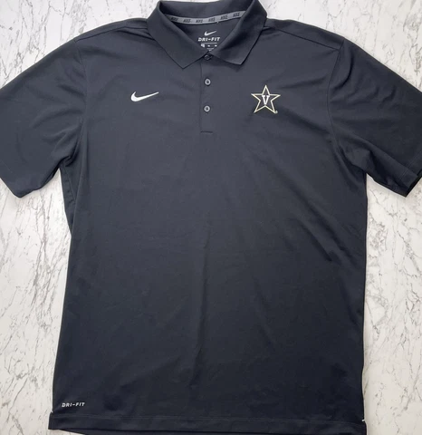 Nike Vanderbilt Commodores Dri-Fit Polo Mens XL Cover