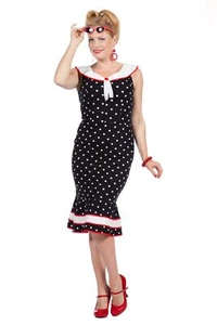 Rockabilly Kleid Betty Punkte 50er Jahre - Bild 1 von 1