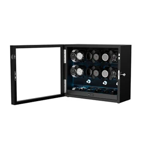 Automatische Uhrenbewegerbox für 12 Uhren mit 6 flexiblem Uhrenaufbewahrungsraum - Bild 1 von 12