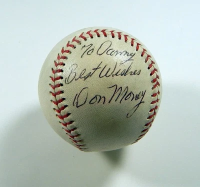 Béisbol automático firmado por Don Money DP03360 Foto 1 de 2