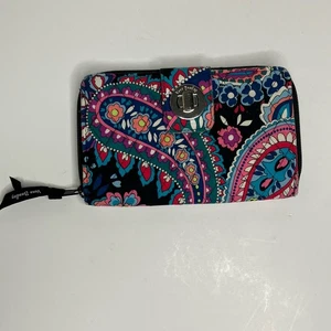 Vera Bradley Turn Lock Haymarket Paisley Wallet - Picture 1 of 17