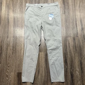 Pantalones chinos ajustados gris satén talla 38R AG Adriano Goldschmied The Jamison - Imagen 1 de 7