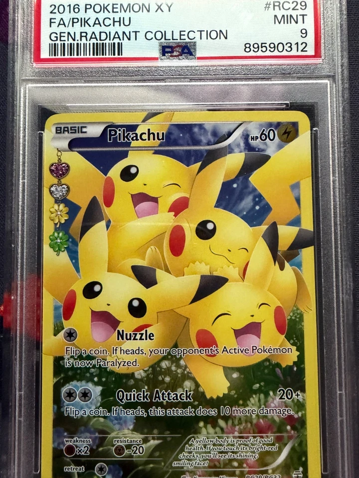 Pikachu (Full Art) RC29-32 Generations: Radiant Collection Holo PSA 9 - Image 1 of 1