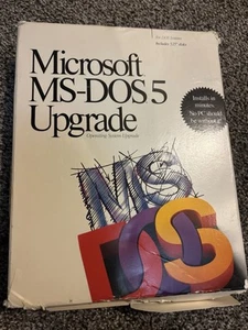 Microsoft MS-DOS 5 Upgrade Manuals & 5.25" disks - VG; Complete With Mailaways - Picture 1 of 4