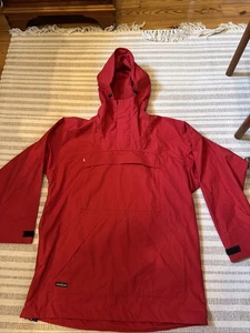 Men’s Wintergreen Ventile Cotton Anorak L Red Rare EUC - Picture 1 of 24