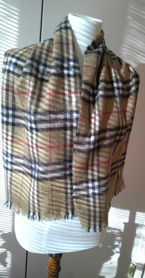 Винтажный шерстяной шарф Christian Dior из мериноса 12 дюймов/51 дюйм - Изображение 1 из 4