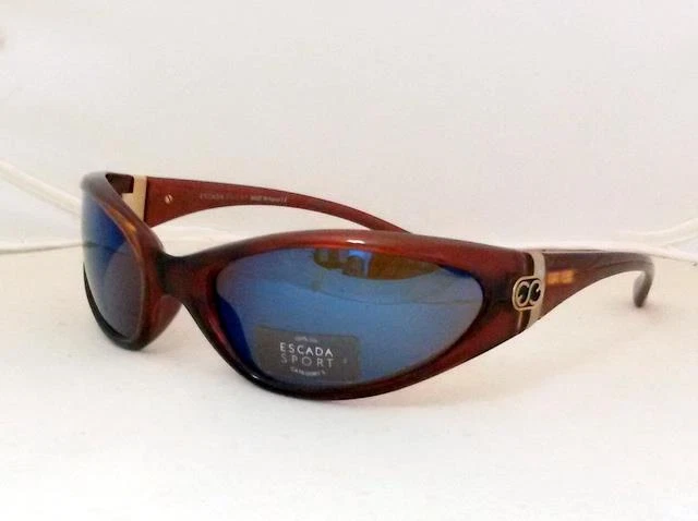 ESCADA SPORT E2024 MFM/B3 BLUE MIRROR BROWN LENS SUNGLASSES Foto 1 de 4