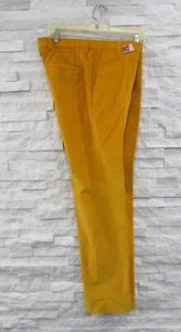 Hugo Boss Men's Mustard Yellow Velvety Corduroy Dress Pants 30 - Picture 1 of 5