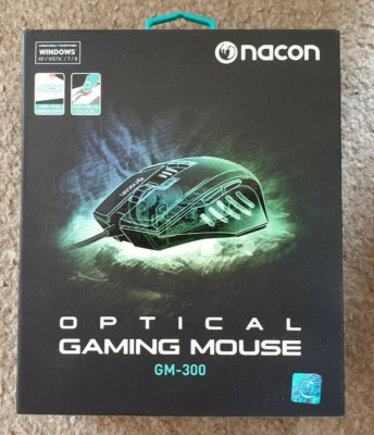 Nacon Optical Gaming Mouse GM-300 up to 2500DPI Wired New Bigben PCGM-300 - Image 1 of 2